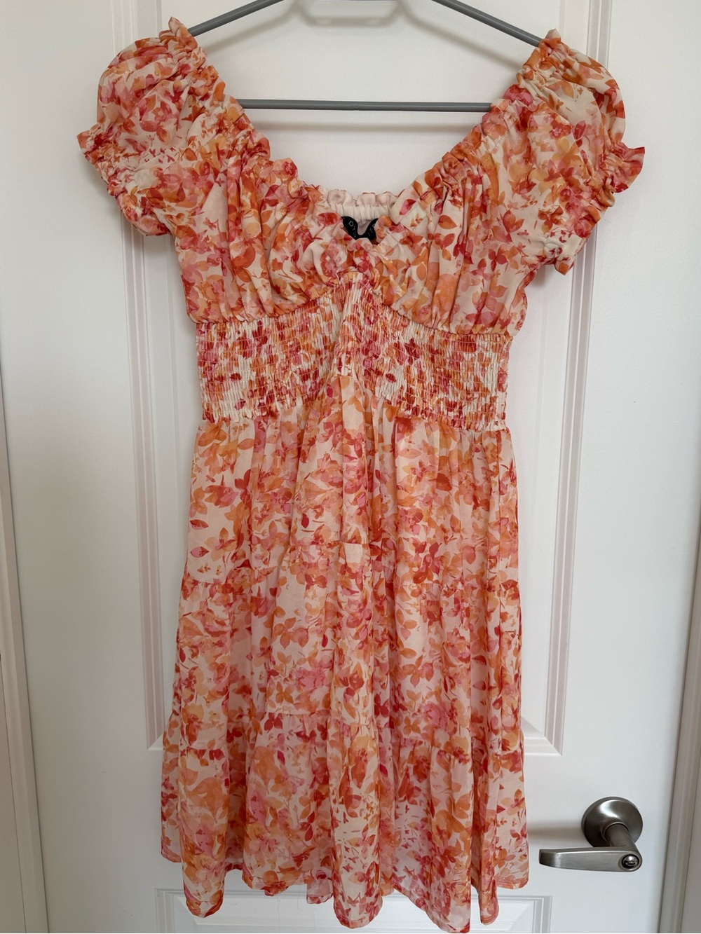 Dynamite - Floral Pink Orange Dress
